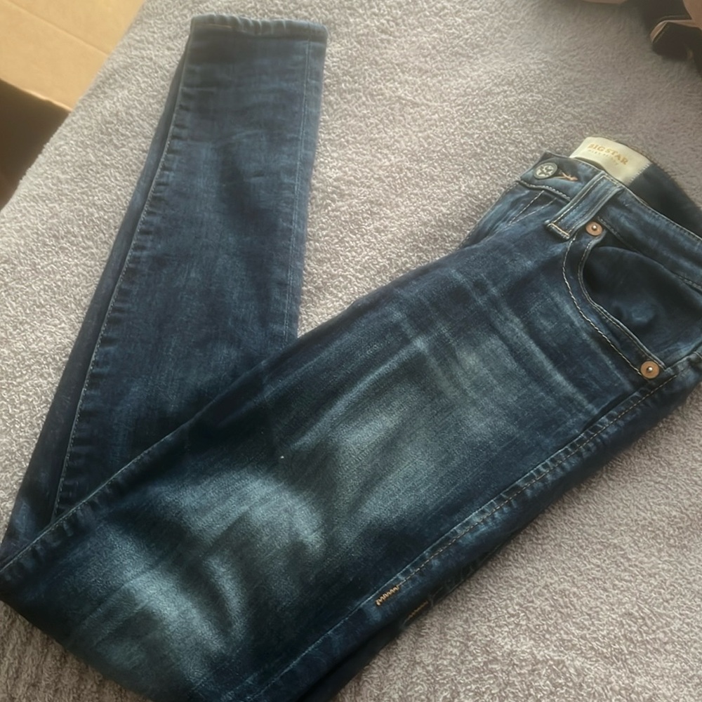 Big Star dark blue skinny jeans size 26